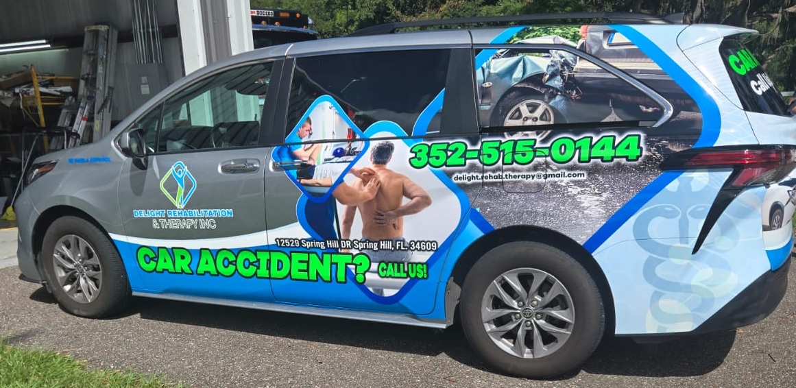 Delight rehabilitation branded vehicle